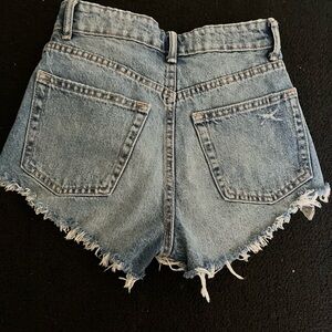 Women’s Zara ripped shorts worn once , size 0